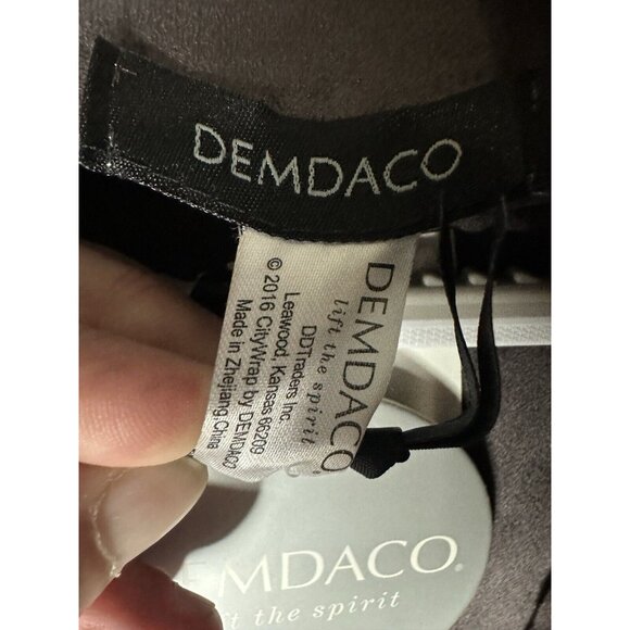 Demdaco Charcoal Gray Suede Flowy Open Front Tunic Vest One Size - Picture 5 of 10